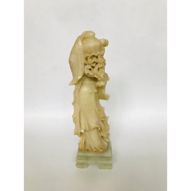 Vintage Soapstone Figure of an Immortal Beauty For Sale In Chicago - Image 6 of 11