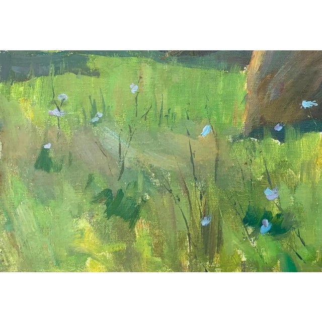 1980s Rural Landscape Antique Painting Original Soviet Art Ukrainian Artist Sokolovsky G. 35-50 1980s For Sale - Image 5 of 6