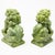Chinese Carved Jade Stone Guardian Lion Figurines - a Pair For Sale - Image 11 of 13