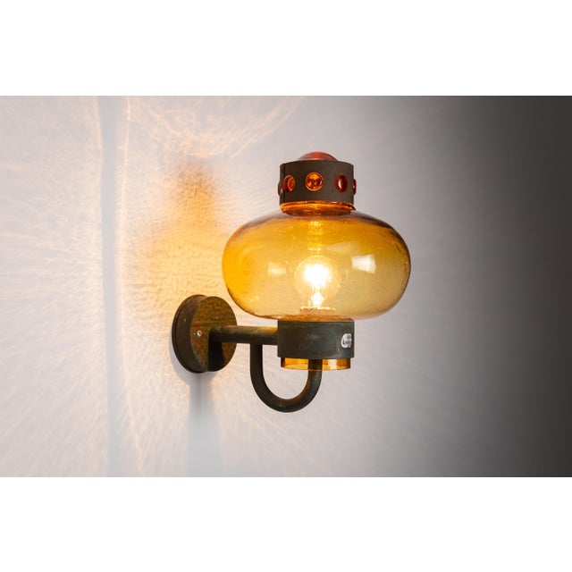 Vintage Brass Wall Lamps, 1960s, Set of 2 For Sale - Image 6 of 15