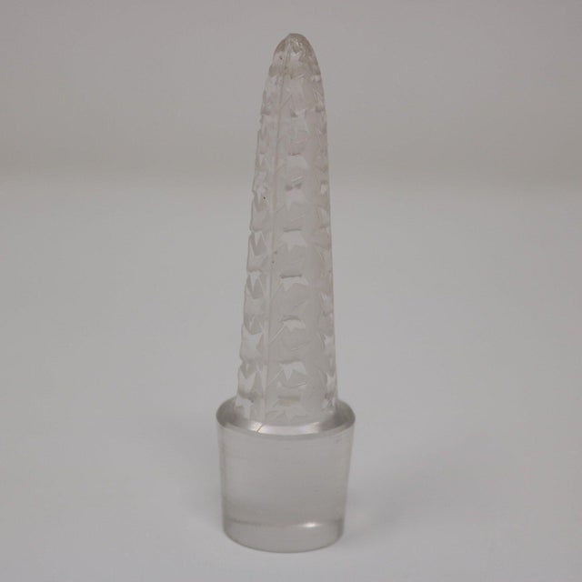 Glass 1920s Art Deco Rene Lalique Clear Glass 'Dornach' Decanter For Sale - Image 7 of 9