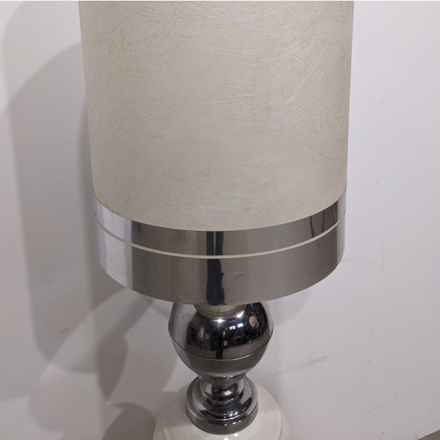 Delmas lamp, 1970s Large vintage table lamp by Delmas. France, 1970s. H 100 / Lampshade diameter 36 European Plug (up to...