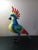 American 1990s Multicolor Metal Crafts Outdoor Cockatoo Garden Sculpture For Sale - Image 3 of 4