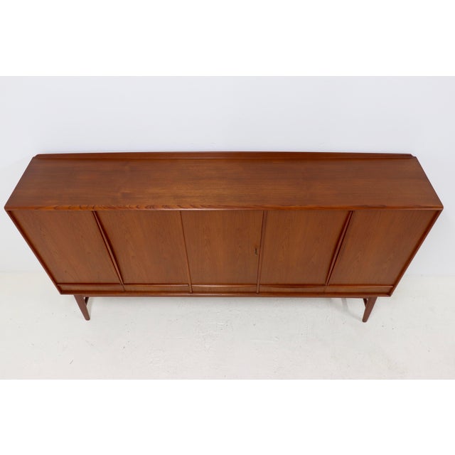 Teak Highboard by Svend Aage Madsen for K. Knudsen & Søn, 1950s For Sale - Image 6 of 17