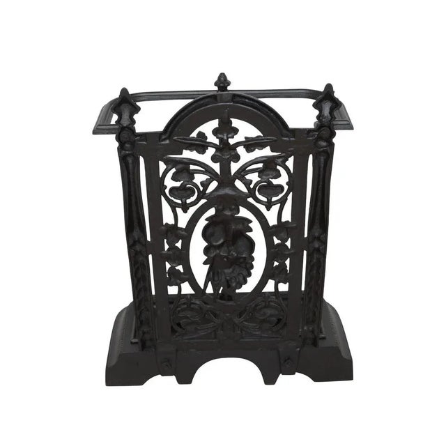 Late 19th Century English Victorian Cast Iron Umbrella Stand, 1880s For Sale - Image 5 of 8