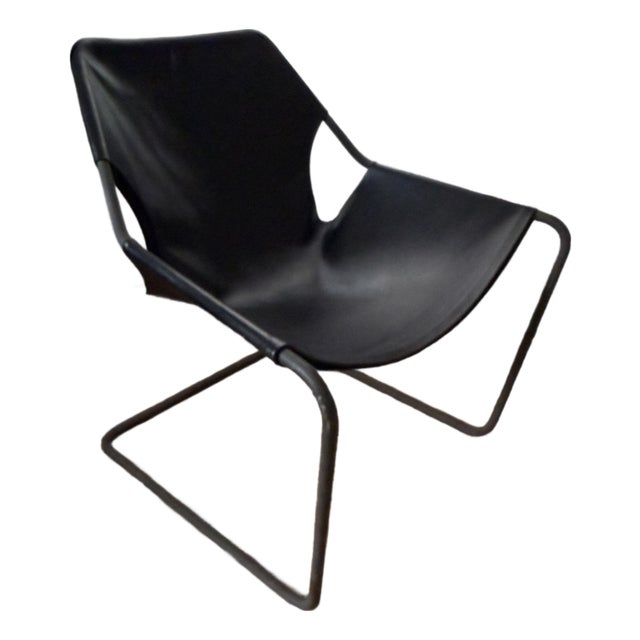 Paulo Mendes Da Rocha for Objekto Paulistano Armchair in Black Leather For Sale