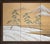 Japanese 1960s Shōwa Era Japanese Silk Byobu Screen "Mountain Landscape With Pine Trees" For Sale - Image 3 of 18