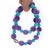 Late 20th Century Large Amethyst and Turquoise Bead Necklace With 18k White Gold Clasp For Sale - Image 4 of 14