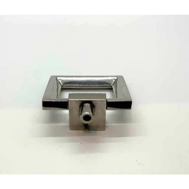 Century Furniture Polished Chrome Pull with square design.