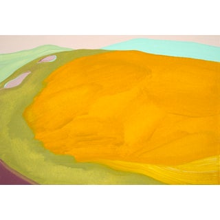 "Field of Ochre" Contemporary Abstract Oil Painting by Kristina Rose Baker