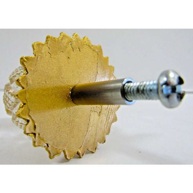 Sherle Wagner Pair of Pineapple With Cut Crystal Cabinet & Drawer Knobs For Sale In Miami - Image 6 of 6