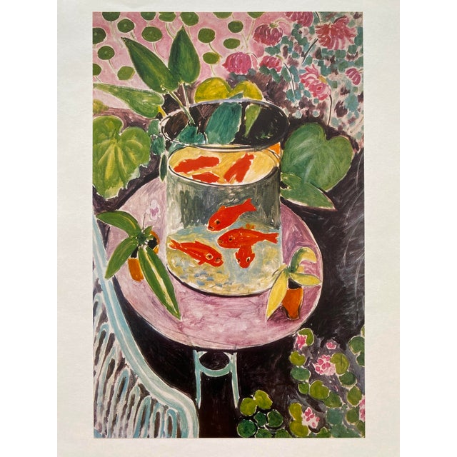 Henri Matisse Vintage 1981 First Edition Postimpressionist Lithograph Print " Goldfish " 1911 For Sale - Image 10 of 10