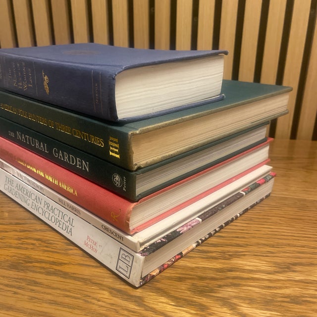 American Curated Garden & Americana Decorative Book Stack – Set of 6 For Sale - Image 3 of 5