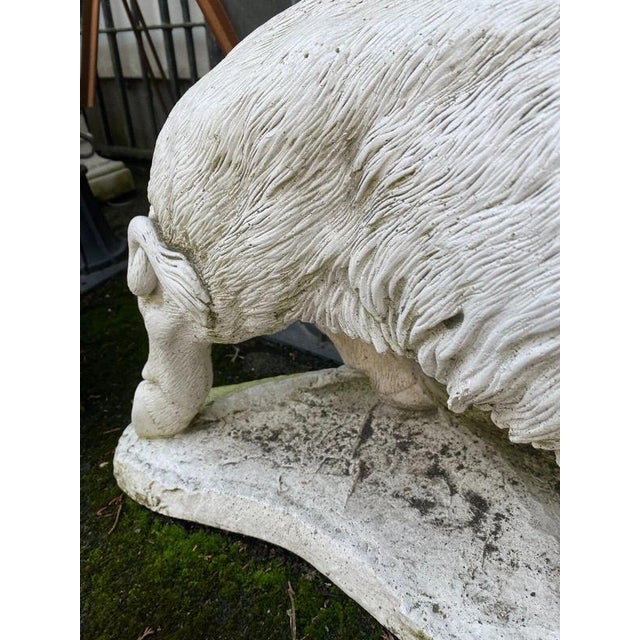 Brown Large Cast Stone Wild Boar Garden Sculpture For Sale - Image 8 of 18