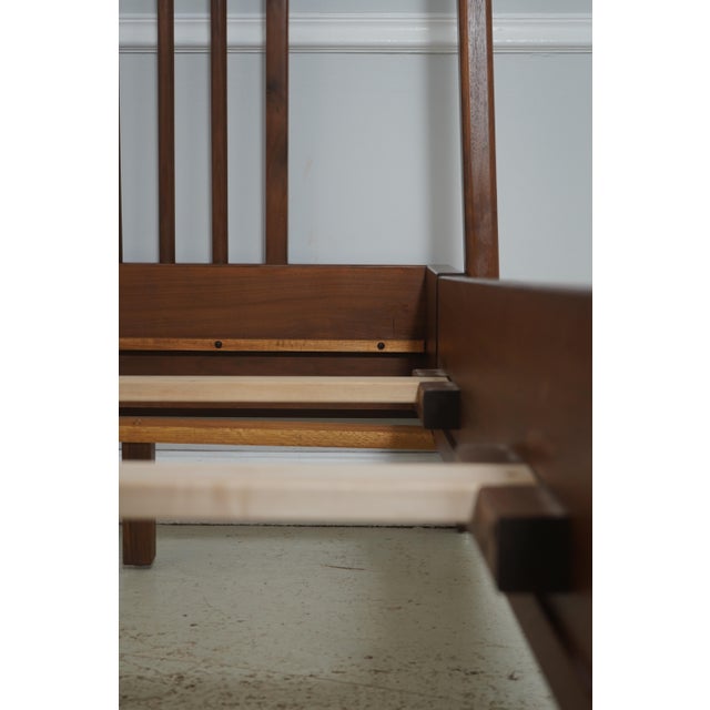 Brown Stickley Walnut Grove Queen Size Spindle Bed For Sale - Image 8 of 15