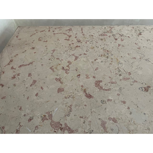 French 19th Century Marble Top Giltwood Table For Sale - Image 9 of 12