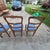 Brown Early 20th Century French Country Shell Carved Walnut Ladder Back Dining Chairs W/ Upholstered Sprung Seats, Set of 4 For Sale - Image 8 of 10