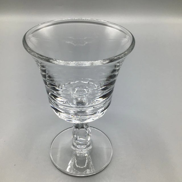 Traditional Vintage Fostoria "Century” Pressed Glass Wine Glasses-Set of 12 For Sale - Image 3 of 13