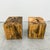 Vintage Sculptural Spalted Maple Wood Block Stools or Side Tables, Pair For Sale In Palm Springs - Image 6 of 12