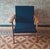 Danish Teak Lounge Chair with Sea Blue-Green Fabric, 1960s For Sale - Image 5 of 11