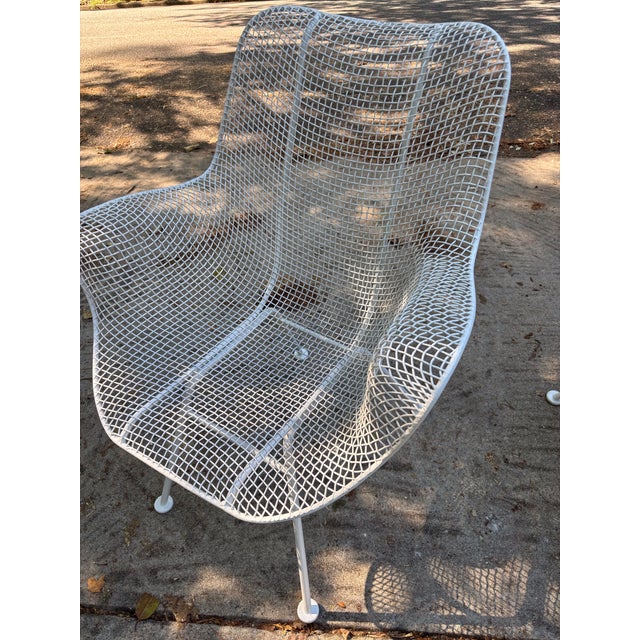 wonderful restored trio. classic dining chairs for garden or patio. 17 seat to floor. no maker's mark shipping from...