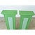 Green Early 20th Century Pair of French Narrow Painted Paneled Pedestals For Sale - Image 8 of 11