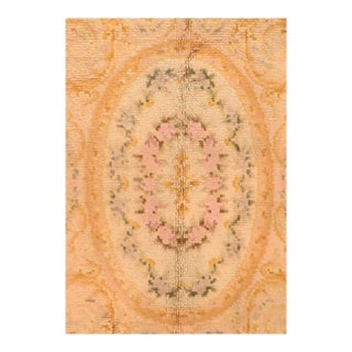 Antique Spanish Savonnerie Rug 5'8'' X 7'7'' For Sale