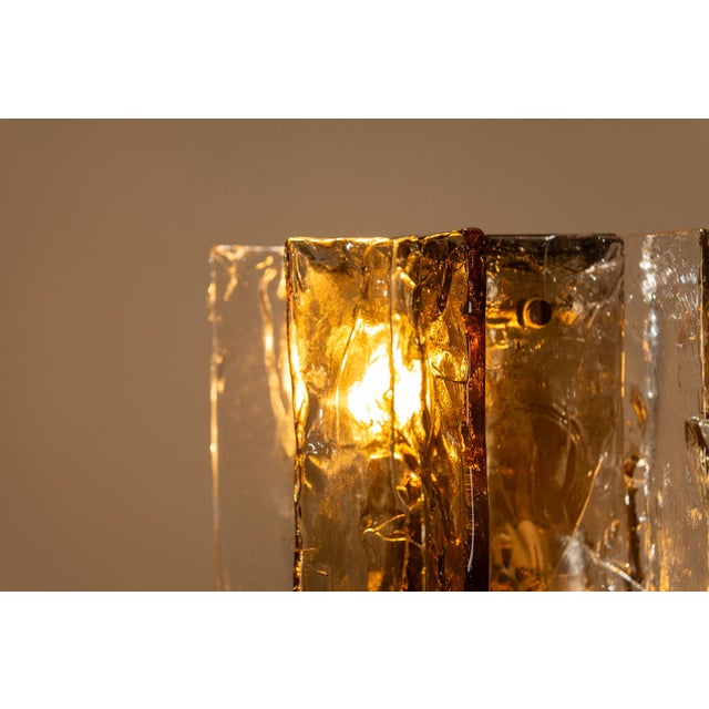 LT 379 Floor Lamp in Crystal and Tobacco by Carlo Nason for Mazzega, Italy, 1970s For Sale - Image 10 of 17