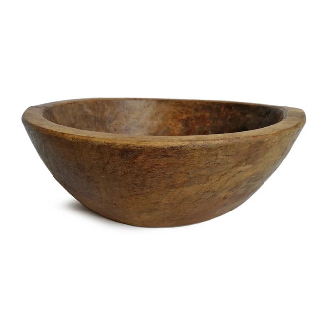 Vintage teak wood bowl from India. Beautiful characteristic signs of age and use. Great for various uses or display.