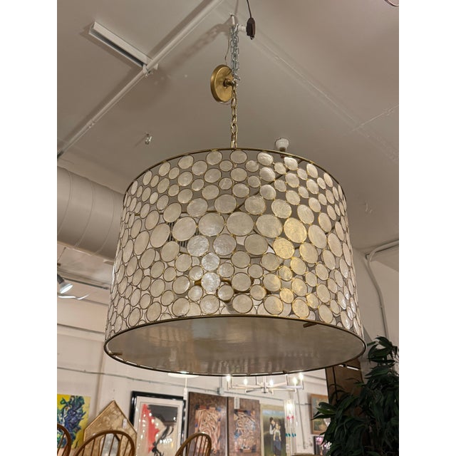 Oly Studio Oly Studio Serena Drum Chandelier For Sale - Image 4 of 16