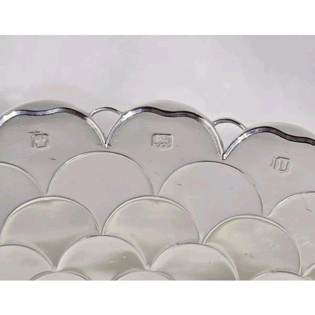Gold Mid-Century Sterling Silver Cake Stand from Mappin & Webb, 1962 For Sale - Image 8 of 18