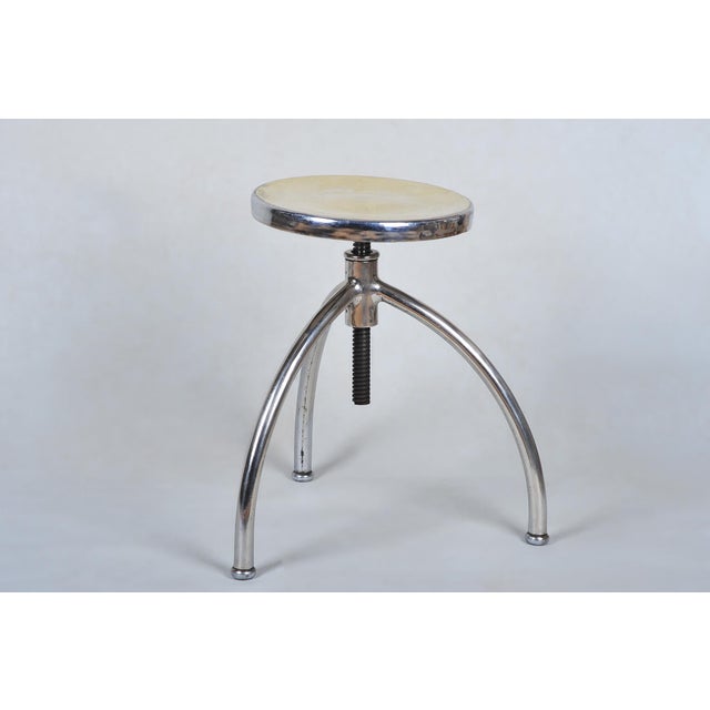 Czech Bauhaus Piano Stool in Chrome-Plated Steel, 1930s For Sale - Image 9 of 9