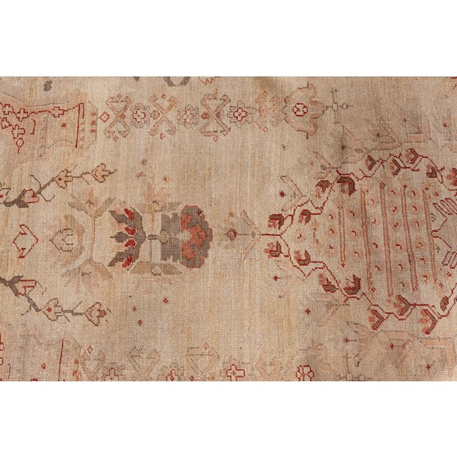 Antique Turkish Oushak Rug For Sale In New York - Image 6 of 9