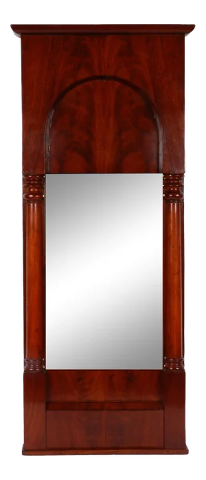 Austrian Biedermeier Mahogany Pier Mirror
