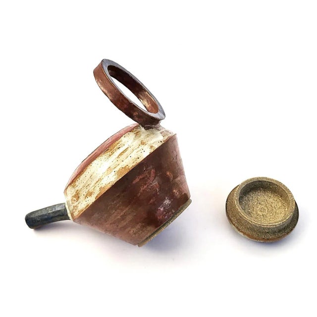 Late 20th Century Signed Studio Pottery Tea Pot For Sale In Miami - Image 6 of 12