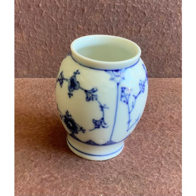 Traditional Bing & Grondahl Blue Traditional 2.75”h Vase For Sale - Image 3 of 4