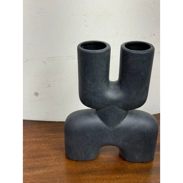 101 Copenhagen Cobra Double Mini Vase, Black For Sale - Image 10 of 12