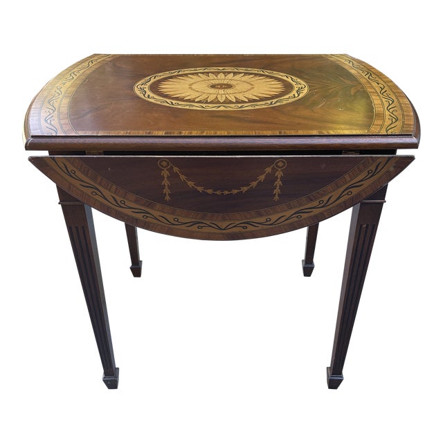 1990s Decorative Crafts Side Table For Sale