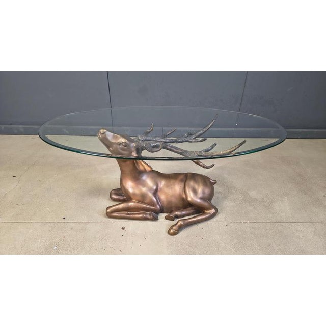 Brass Deer Coffee Table, 1970s For Sale - Image 12 of 13