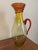 1960s Vintage Applied Red Coil Lemon Yellow 17.5” Vase Pitcher by Joel Philip Myers for Blenko 1968 For Sale - Image 5 of 10