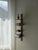 Mid Century Solid Oak Asymmetrical Wall Rack For Sale - Image 3 of 10