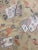 Handwoven silk and wood pile Aubusson rug featuring a Japanese design with a gold-colored field and border accented in...