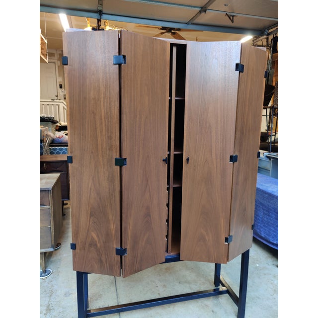 Chocolate Milo Baughman for Directional, Bar Cabinet Buffet Mid Century Modern For Sale - Image 8 of 14