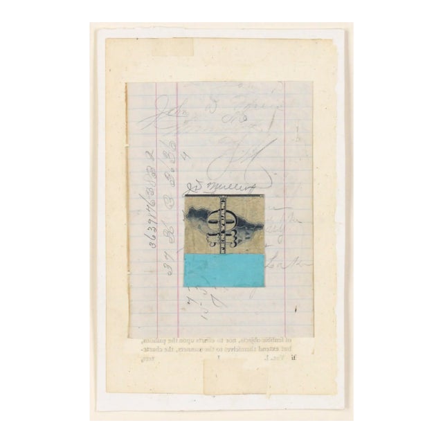 "No. 2710" Small Collage Currency by Michael Pauker For Sale