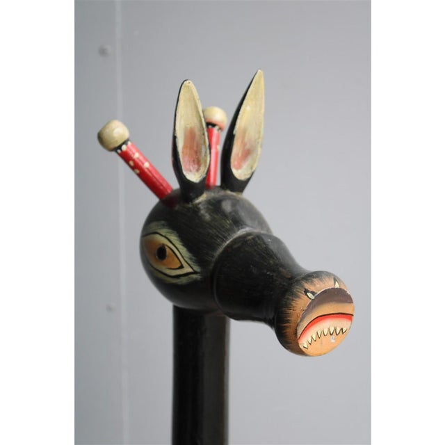 Giraffe Coat Hanger for Children's Bedroom in Lacquered Wood, 1960s For Sale - Image 9 of 14