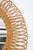 Gold Mid-Century Italian Bamboo and Wicker Round Mirror by Franco Albini, 1960s For Sale - Image 8 of 13