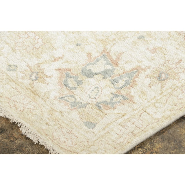 2020s Modern Classics Polonaise Style Natural Silk & Linen Rug, by Rug & Kilim For Sale - Image 5 of 9