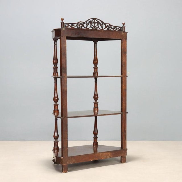 Brown Louis Philippe Walnut Shelf For Sale - Image 8 of 9