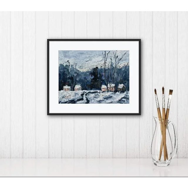 Modern Impressionist Winter Landscape Oil Painting For Sale In Reno/Lake Tahoe - Image 6 of 12