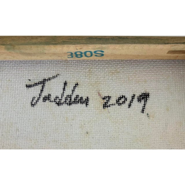 Jadden Massanet "Abstraction Red & Black" Abstract Oil Painting on Canvas For Sale In Miami - Image 6 of 6